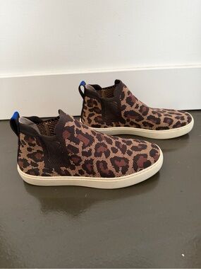 Rothy’s The Chelsea Boot Wildcat Leopard Women’s 8 Very Good Condition
